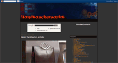 Desktop Screenshot of handtaschemarkt.blogspot.com
