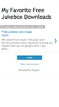 Mobile Screenshot of freejukeboxdownloads.blogspot.com