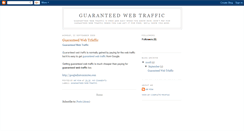 Desktop Screenshot of guaranteedwebtraffic.blogspot.com