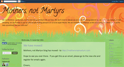 Desktop Screenshot of mothersnotmartyrs.blogspot.com