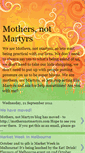 Mobile Screenshot of mothersnotmartyrs.blogspot.com