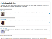 Tablet Screenshot of christinasknitting.blogspot.com