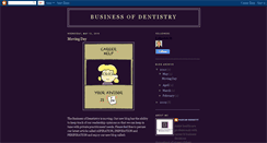 Desktop Screenshot of businessofdentistry.blogspot.com
