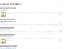 Tablet Screenshot of businessofdentistry.blogspot.com