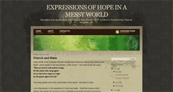 Desktop Screenshot of hopeinamessyworld.blogspot.com