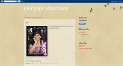 Desktop Screenshot of elenasproductions.blogspot.com