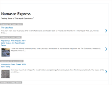 Tablet Screenshot of namaste-express.blogspot.com