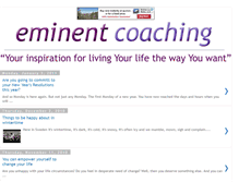 Tablet Screenshot of eminentcoaching.blogspot.com