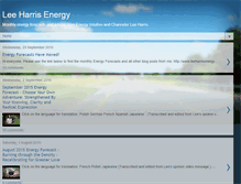 Tablet Screenshot of leeharrisenergy.blogspot.com