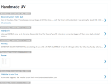 Tablet Screenshot of handmadeuv.blogspot.com