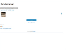 Tablet Screenshot of outdoorsmanworld.blogspot.com