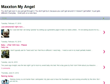 Tablet Screenshot of maxxtonmyangel.blogspot.com