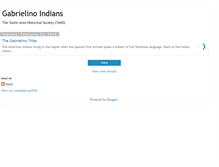 Tablet Screenshot of gabrielinoindians.blogspot.com