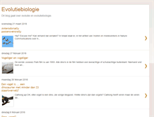 Tablet Screenshot of evolutiebiologie.blogspot.com