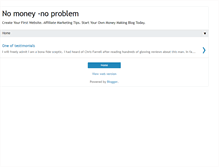 Tablet Screenshot of nomoney-noproblem.blogspot.com