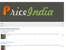 Tablet Screenshot of price-india.blogspot.com