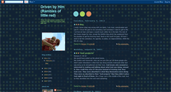 Desktop Screenshot of drivenbyhim.blogspot.com