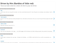 Tablet Screenshot of drivenbyhim.blogspot.com