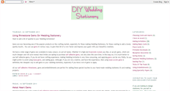 Desktop Screenshot of diy-wedding-stationery.blogspot.com