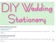 Tablet Screenshot of diy-wedding-stationery.blogspot.com