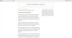 Desktop Screenshot of bestprogolfguide.blogspot.com