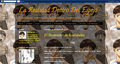 Desktop Screenshot of larealidaddentrodelespejo.blogspot.com