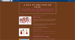 Desktop Screenshot of adayinthelifeofelle.blogspot.com