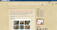 Desktop Screenshot of correndoatrasdaboaforma.blogspot.com