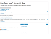 Tablet Screenshot of dongriesmannsnonprofitblog.blogspot.com