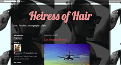 Desktop Screenshot of heiressofhair.blogspot.com