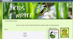 Desktop Screenshot of polliwogpageskidswrite.blogspot.com