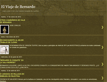 Tablet Screenshot of elviajedebernardo.blogspot.com