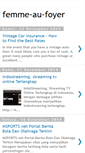 Mobile Screenshot of femme-au-foyer.blogspot.com
