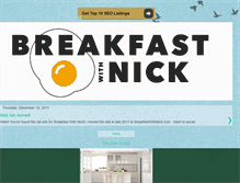 Tablet Screenshot of breakfastwithnick.blogspot.com