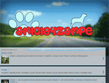 Tablet Screenshot of amicia4zampe4ever.blogspot.com