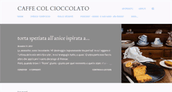 Desktop Screenshot of caffecolcioccolato.blogspot.com