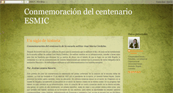 Desktop Screenshot of centenarioesmic.blogspot.com