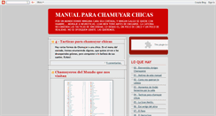 Desktop Screenshot of manualparachamuyarchicas.blogspot.com