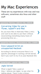 Mobile Screenshot of mac-experiences.blogspot.com