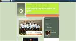 Desktop Screenshot of ligadeportivauniversitariadequito.blogspot.com