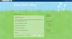 Desktop Screenshot of missejball.blogspot.com