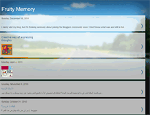 Tablet Screenshot of fruitymemory.blogspot.com
