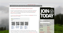 Desktop Screenshot of colorado-local-coupons.blogspot.com