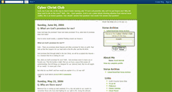 Desktop Screenshot of cyberchristclub.blogspot.com