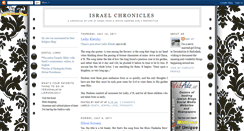 Desktop Screenshot of israelchronicles.blogspot.com