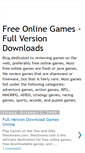 Mobile Screenshot of freeonlinegamesfullversiondownloads.blogspot.com