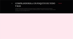 Desktop Screenshot of comprandorra.blogspot.com