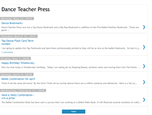 Tablet Screenshot of danceteacherpress.blogspot.com