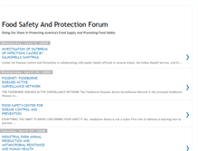 Tablet Screenshot of foodsafetyandprotectionforum.blogspot.com