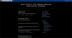 Desktop Screenshot of misskaties9thgraders.blogspot.com